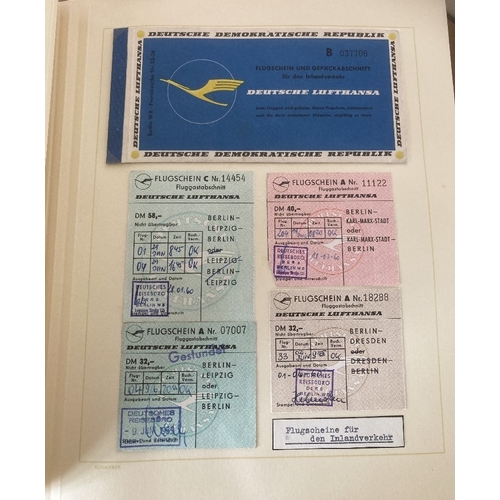 199 - STAMPS : AIRMAIL : GERMANY, a fine collection of Lufthansa flown covers, mostly from East Germany, w... 