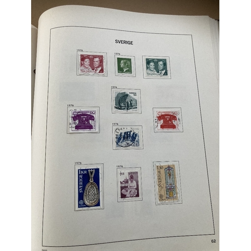 628 - STAMPS SWEDEN 1855-2008 collection in two Davo printed albums with used issues, except the two 1924 ... 