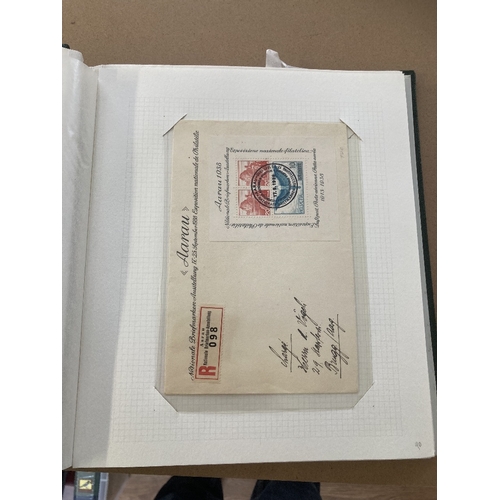 630 - STAMPS SWITZERLAND A fine collection of used miniature sheets, mostly on covers including FDCs, rang... 