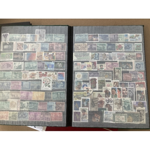 639 - STAMPS USA Three stockbooks of USA mint and used, including some early local despatch stamps etc, ea... 