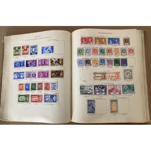 75 - STAMPS : BRITISH COMMONWEALTH, George VI Crown album with a mixture of mint and used issues. Some co... 