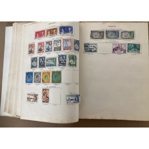 77 - STAMPS : BRITISH COMMONWEALTH, George VI Crown album with a mixture of mint and used issues. Some co... 