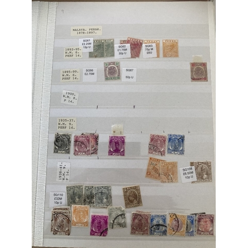 86 - STAMPS : BRITISH COMMONWEALTH, stockbook with mint & used with a useful range of Malaya, British Afr... 