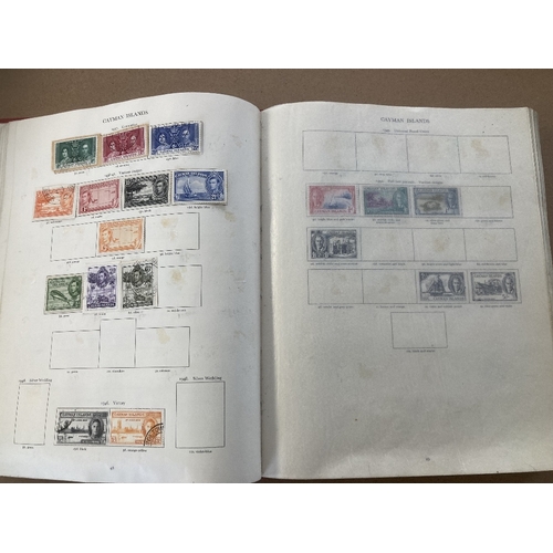 88 - STAMPS : Red Crown album for GVI mixture of mint and used, remaindered but has scope for expansion, ... 