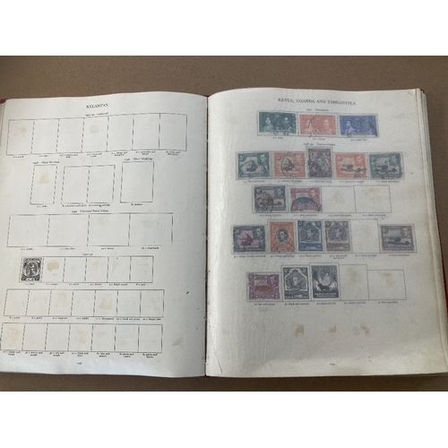 88 - STAMPS : Red Crown album for GVI mixture of mint and used, remaindered but has scope for expansion, ... 