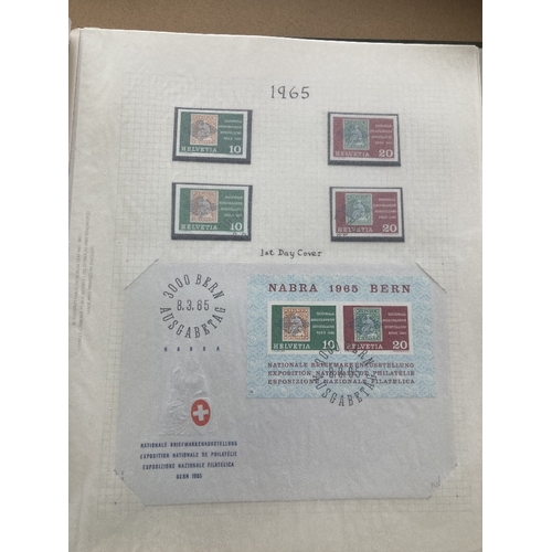 630 - STAMPS SWITZERLAND A fine collection of used miniature sheets, mostly on covers including FDCs, rang... 