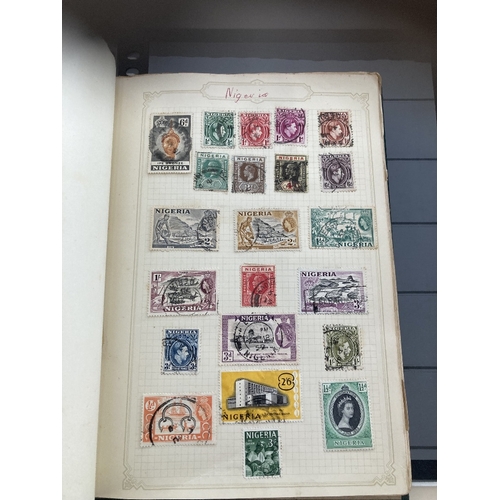 100 - STAMPS : BRITISH COMMONWEALTH, box with albums, stock pages etc.  Mint & used from QV to early QEII,... 