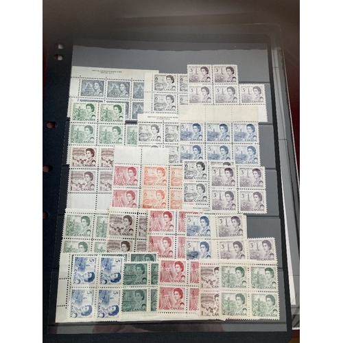 100 - STAMPS : BRITISH COMMONWEALTH, box with albums, stock pages etc.  Mint & used from QV to early QEII,... 