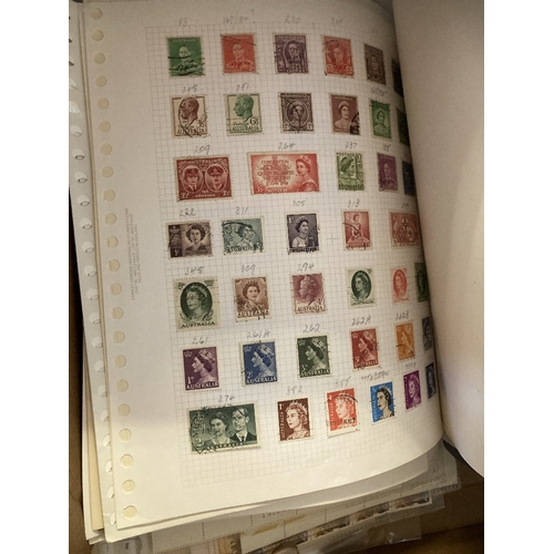 104 - STAMPS : Mixed box of Commonwealth, mainly GB and Australia