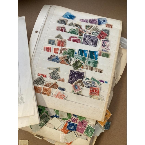 115 - STAMPS : Glory box of stamps and covers, much early material but pretty messy ! However may still be... 