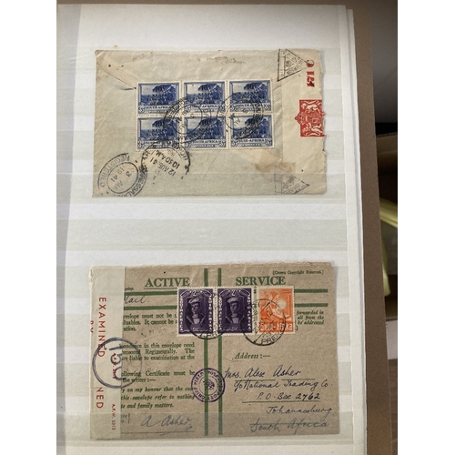 181 - STAMPS : POSTAL HISTORY : Large stockbook full of various commercial covers, plus a batch of airmail... 