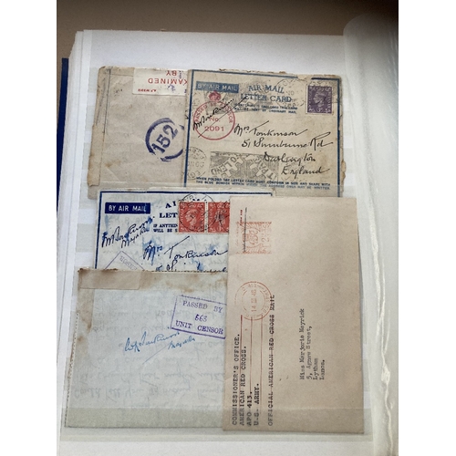 181 - STAMPS : POSTAL HISTORY : Large stockbook full of various commercial covers, plus a batch of airmail... 