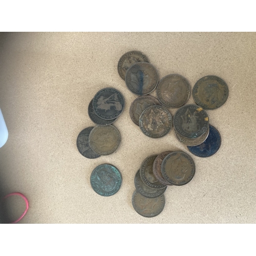 2 - Coins : Tub of various old coins, UK and Foreign, small amount of silver noted