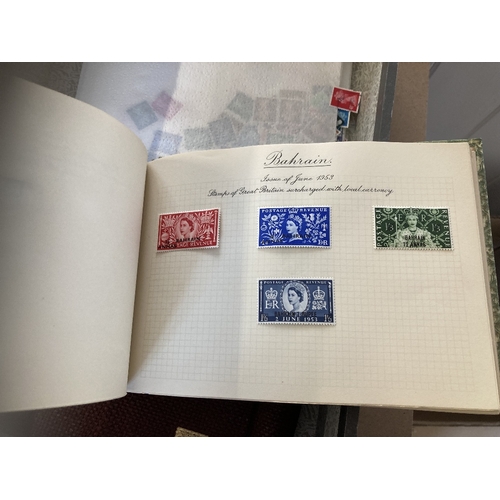 212 - STAMPS : Three small albums of Omnibus collections, Victory, 1953 Coronation, 1937 Coronation, mixtu... 