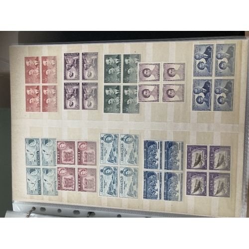 67 - STAMPS : BRITISH COMMONWEALTH, four stock albums with mint & used issues from QV to QEII. Many usefu... 