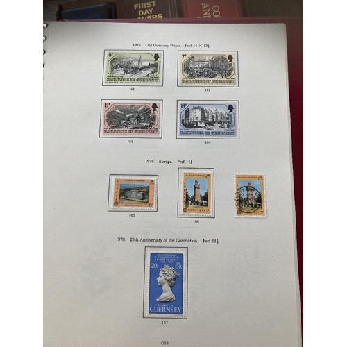 76 - STAMPS : Two boxes of First Day Covers and stamp albums GB and Channel Islands