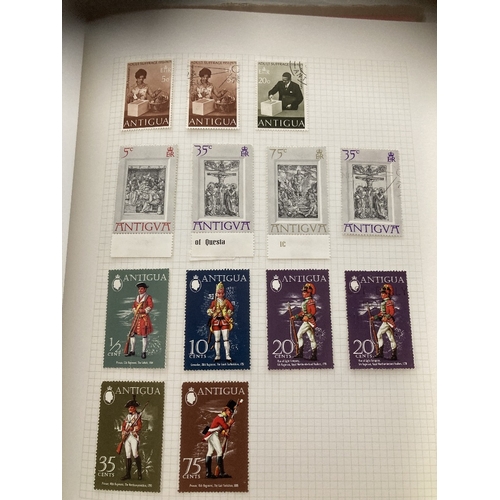 81 - STAMPS : BRITISH COMMONWEALTH, box with seven spring back albums, each full with various mint and us... 