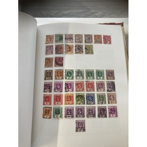 81 - STAMPS : BRITISH COMMONWEALTH, box with seven spring back albums, each full with various mint and us... 