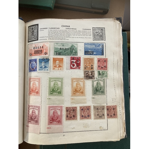 92 - STAMPS : Various albums and stockbooks plus some page lots, worth viewing, better stamps spotted