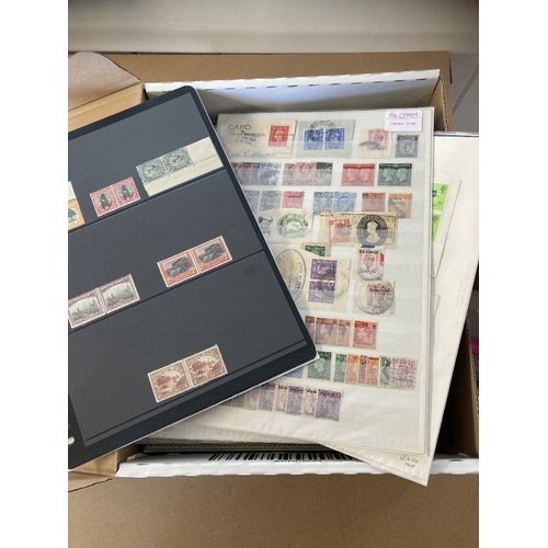 110 - STAMPS : BRITISH COMMONWEALTH, box with various mint & used loose, on album pages, stock pages, also... 