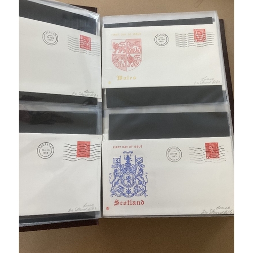 125 - STAMPS : BRITISH COMMONWEALTH, box with three binders of mint & used issues mostly QEII with some us... 