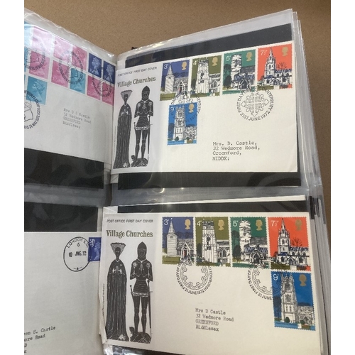 125 - STAMPS : BRITISH COMMONWEALTH, box with three binders of mint & used issues mostly QEII with some us... 