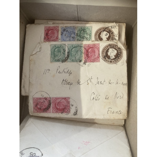 177 - STAMPS : POSTAL HISTIORY : INDIA Box of early covers and registered envelopes from India, interestin... 