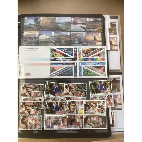 231 - STAMPS : GREAT BRITAIN : 2019 to 2022 Mint Stamps and First Day Covers in five ring binders