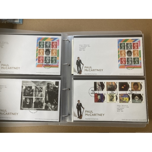 231 - STAMPS : GREAT BRITAIN : 2019 to 2022 Mint Stamps and First Day Covers in five ring binders