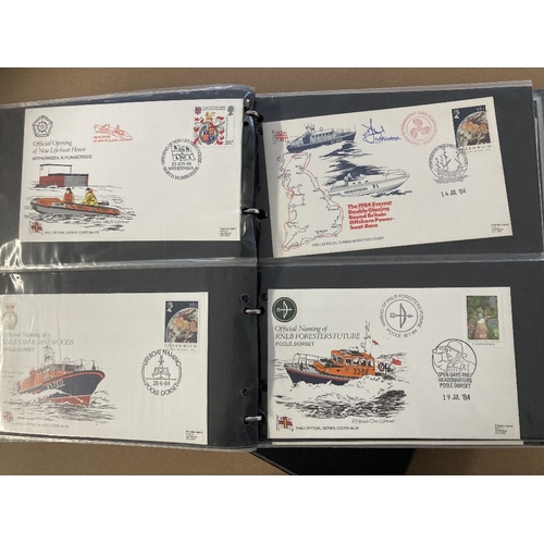 192 - STAMPS : Two albums of RNLI covers, some signed