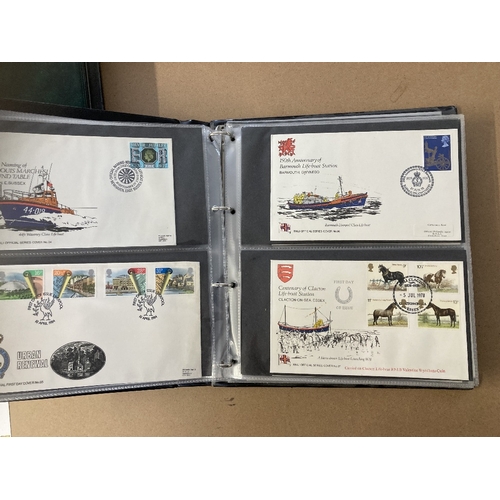 192 - STAMPS : Two albums of RNLI covers, some signed