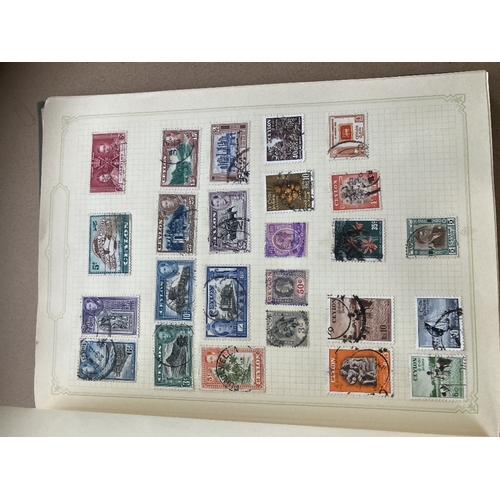 139 - STAMPS : WORLD, box with various albums, loose stamps on and off paper. A good mixture with useful i... 