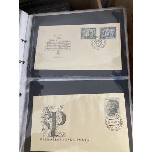 180 - STAMPS : CZECHOSLOVAKIA, 1947-1981 a fabulous collection of FDCs, housed in nine cover albums. All c... 