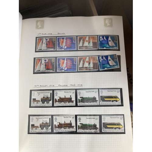 240 - STAMPS : GREAT BRITAIN : Mint & used collection in four albums upto 1991, also two albums with FDCs.... 