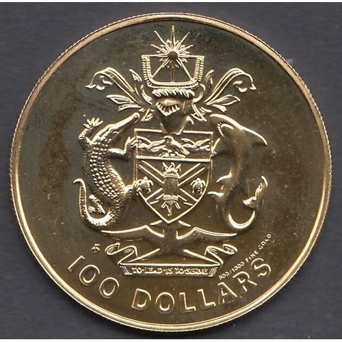 2 - COINS : 1978 $100 Gold coin from Solomon Islands 9.37g of 90/100 gold