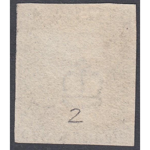 259 - STAMPS PENNY BLACK : Plate 2 fine four margin example (GH) 