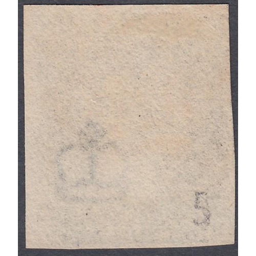 261 - STAMPS PENNY BLACK : Plate 5 lettered (HL, four margin example, fine used