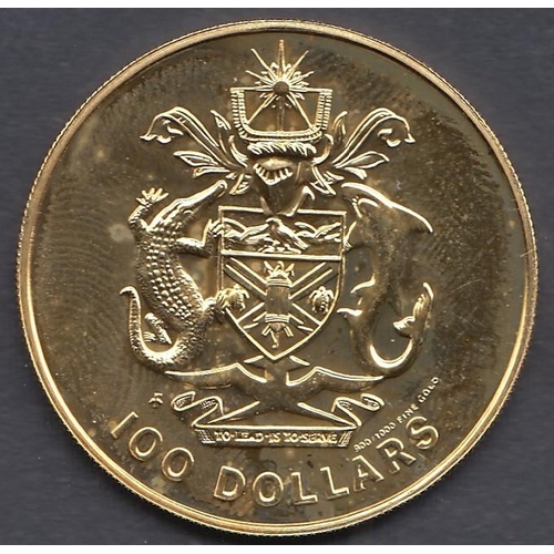 3 - COINS : 1978 $100 Gold coin from Solomon Islands 9.37g of 90/100 gold