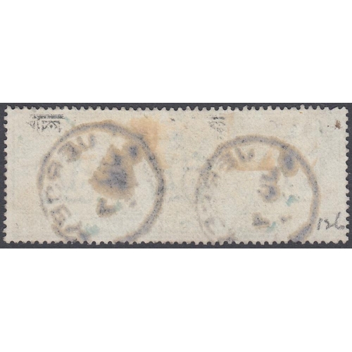 301 - STAMPS GREAT BRIATIN : 1902 £1 Green good used example cancelled by two Jersey CDS's SG 266