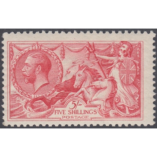 309 - STAMPS GREAT BRITAIN : 1918 5/- Rose Red, lightly mounted mint SG 416