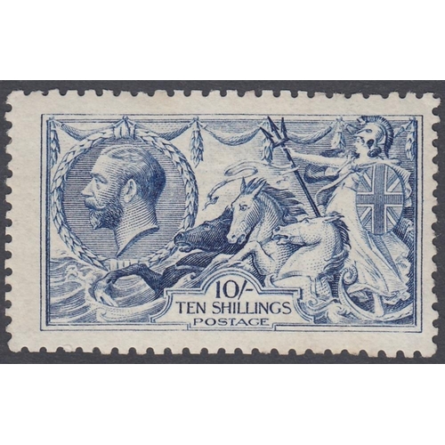 311 - STAMPS GREAT BRITAIN : 1915 10/- Deep Blue, lightly mounted mint slight toning of gum  SG 411 Cat £3... 