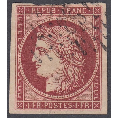 455 - STAMPS FRANCE : A comprehensive 1849 to 1950 mint or used collection in a hingeless Davo printed alb... 