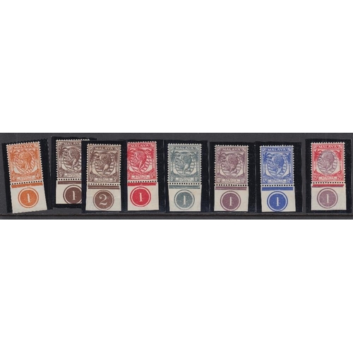 578 - STAMPS SINGAPORE 1936 mounted mint set to $5 (ex 1c and 2c) some with controls