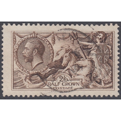 307 - STAMPS GREAT BRIATIN : 1913 2/6 Sepia Brown, very fine used with central CDS SG 400