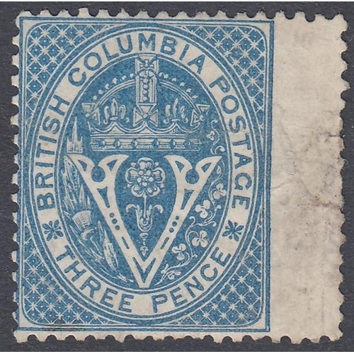 420 - STAMPS CANADA British Columbia 1965 3d blue fine used SG 21