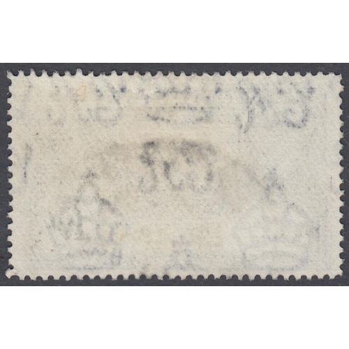 498 - STAMPS GIBRALTAR 1938 10/- Black and Blue Perf 14, fine used SG 130