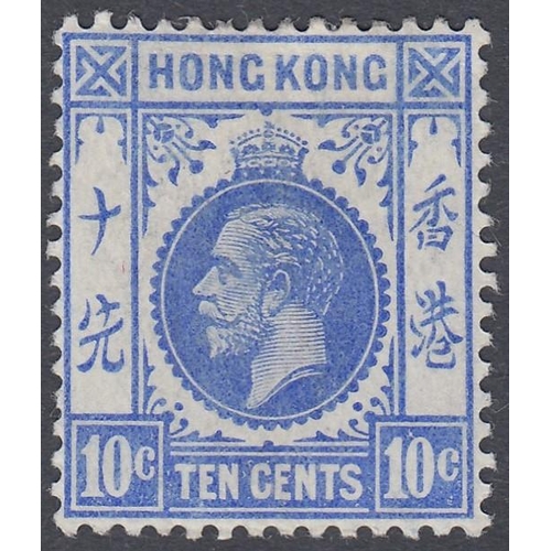 508 - STAMPS HONG KONG 1912 10c Ultramarine mounted mint SG105