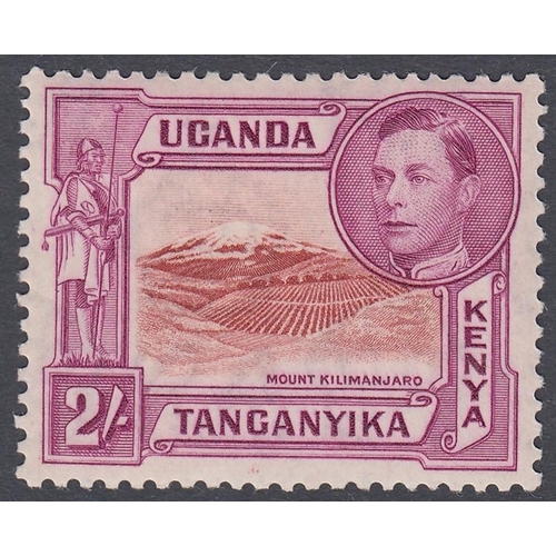 530 - STAMP K.U.T 1938 2/- Lake-Brown and Brown Purple, perf 13.25, Lightly mounted mint SG 146, usual lig... 