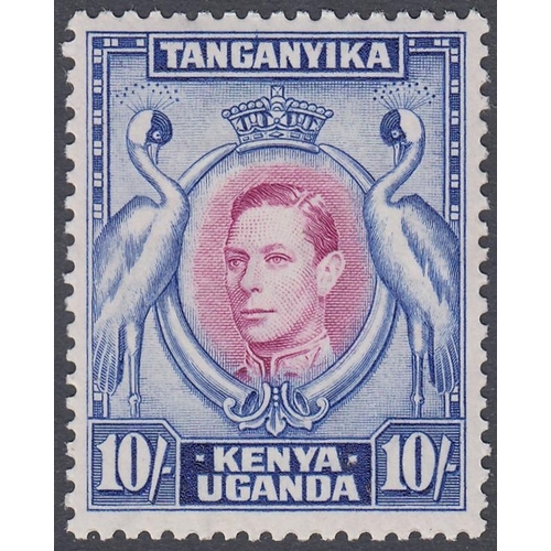 531 - STAMPS K.U.T 1938 10/- Purple and Blue Perf 13.25 mounted mint SG 149