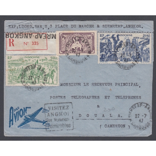 164 - STAMPS POSTAL HISTORY : INDO CHINE, a selection of 38 used postcards and one cover. Some useful and ... 